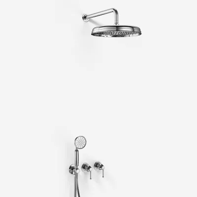 Hassel&Teudt HBR801 S03 - Brauseset Ø31cm, Wand, Chrom