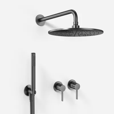 ArkiLife AVAO AA801 S02 - Ø30 Wellness Rain mit EasyClean, Stick, PVD Brushed Gun Metal