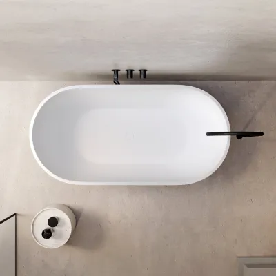 Semplice SBR801 S12 - Badewanne/Dusche, Mattschwarz
