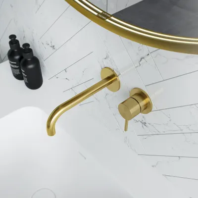 Semplice SHV502 S02 - 19 cm Auslauf, PVD gebürstetes Messing