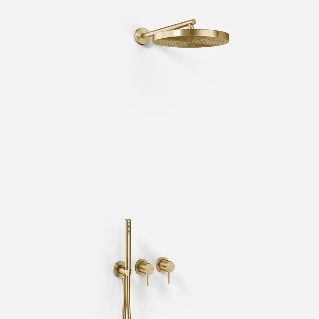 Semplice SBR801 S02 - Ø 28 cm, Wand, PVD-gebürstetes Messing