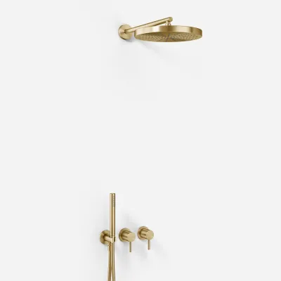 Semplice SBR801 S02 - Ø 28 cm, Wand, PVD-gebürstetes Messing