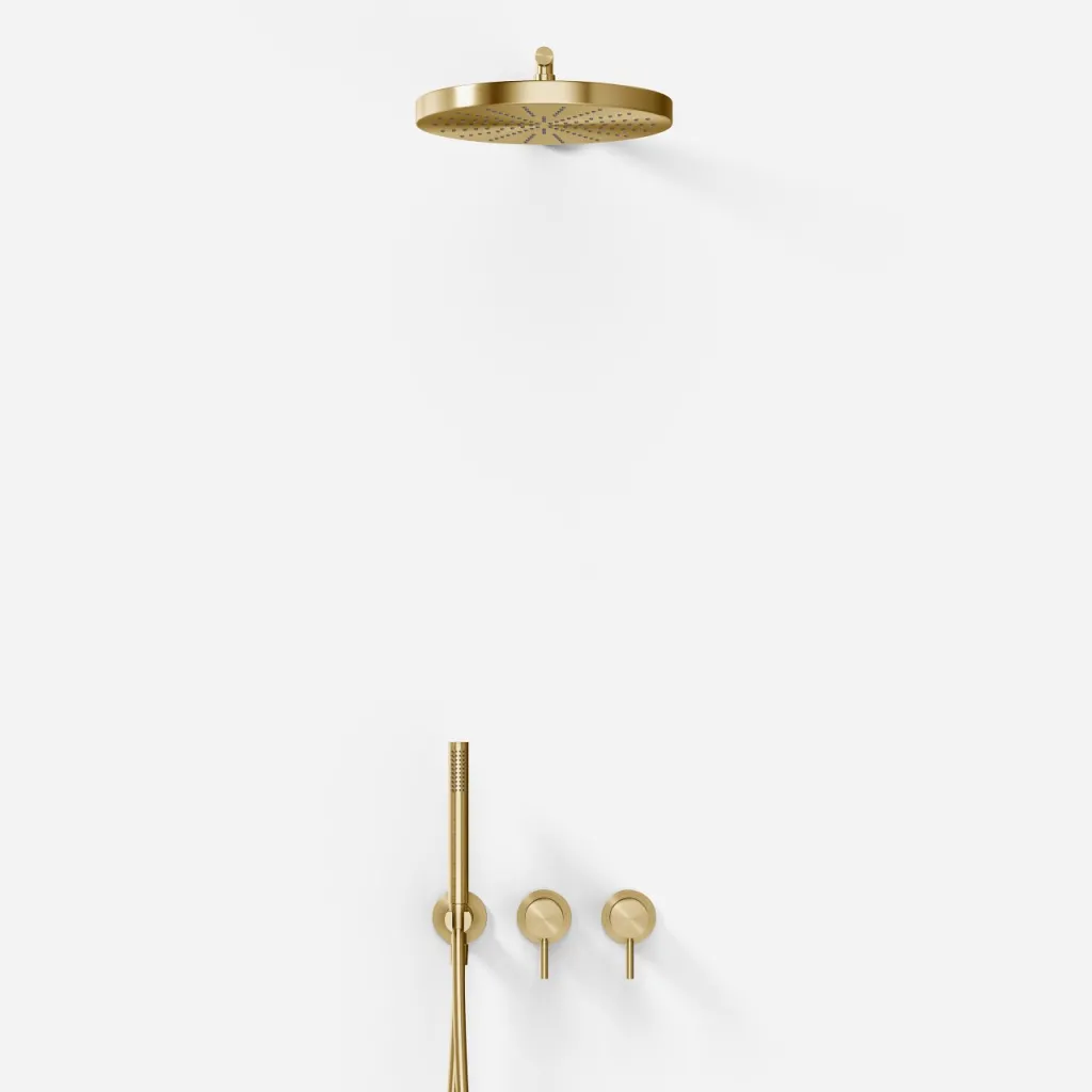 Semplice SBR801 S02 - Ø 28 cm, Wand, PVD-gebürstetes Messing