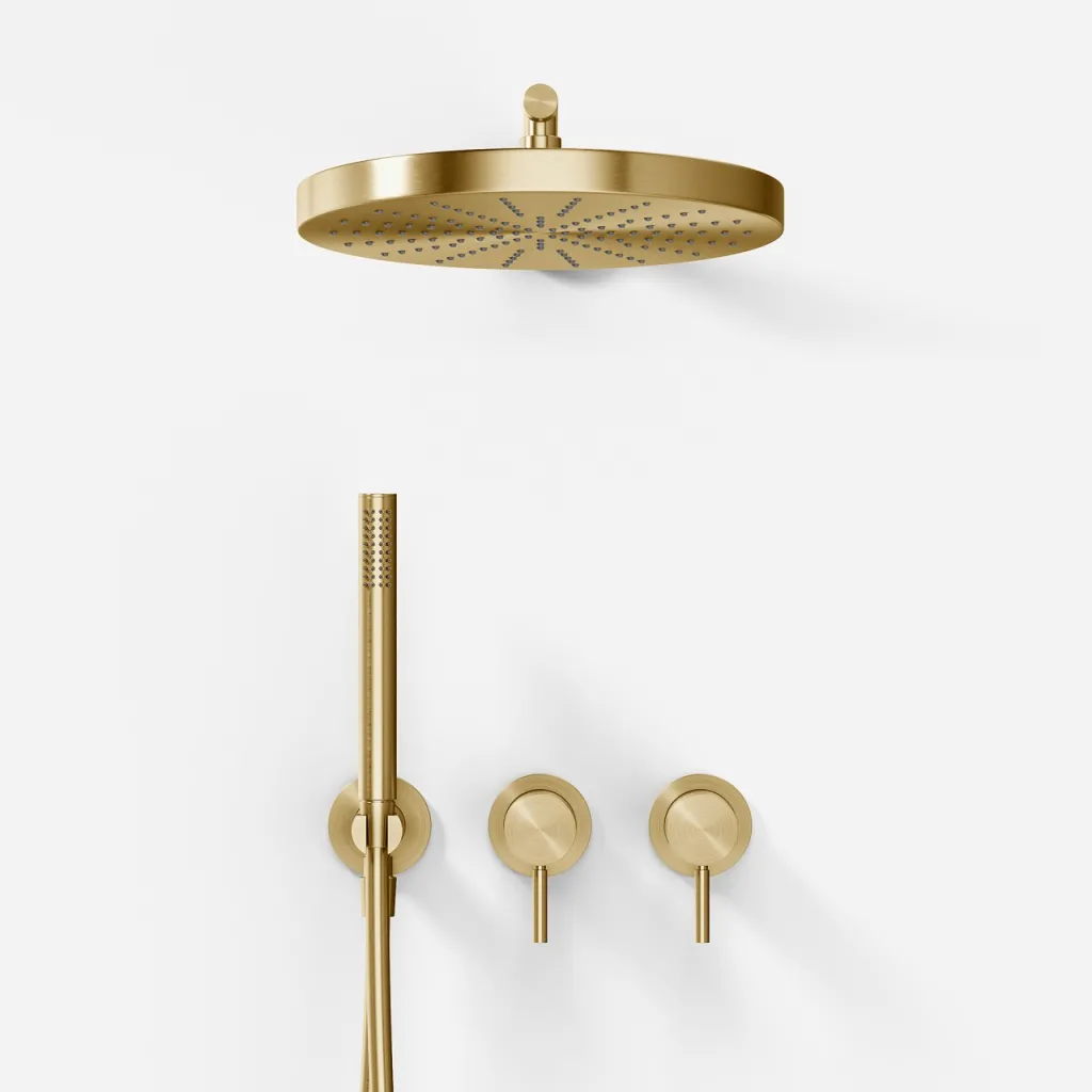 Semplice SBR801 S02 - Ø 28 cm, Wand, PVD-gebürstetes Messing