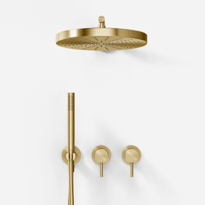 Semplice SBR801 S02 - Ø 28 cm, Wand, PVD-gebürstetes Messing