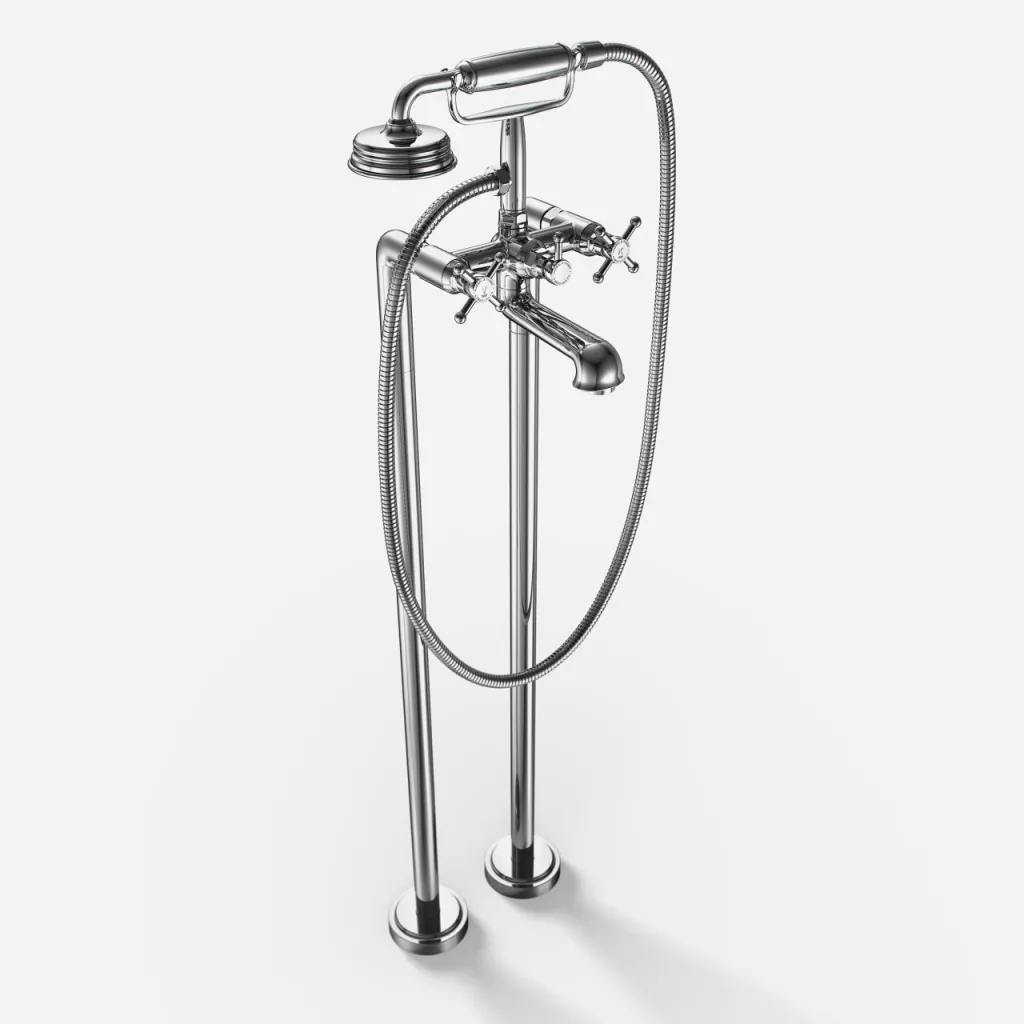 Hassel&Teudt HBK702 - Freistehende Wannenarmatur, Chrom