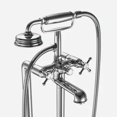 Hassel&Teudt HBK702 - Freistehende Wannenarmatur, Chrom