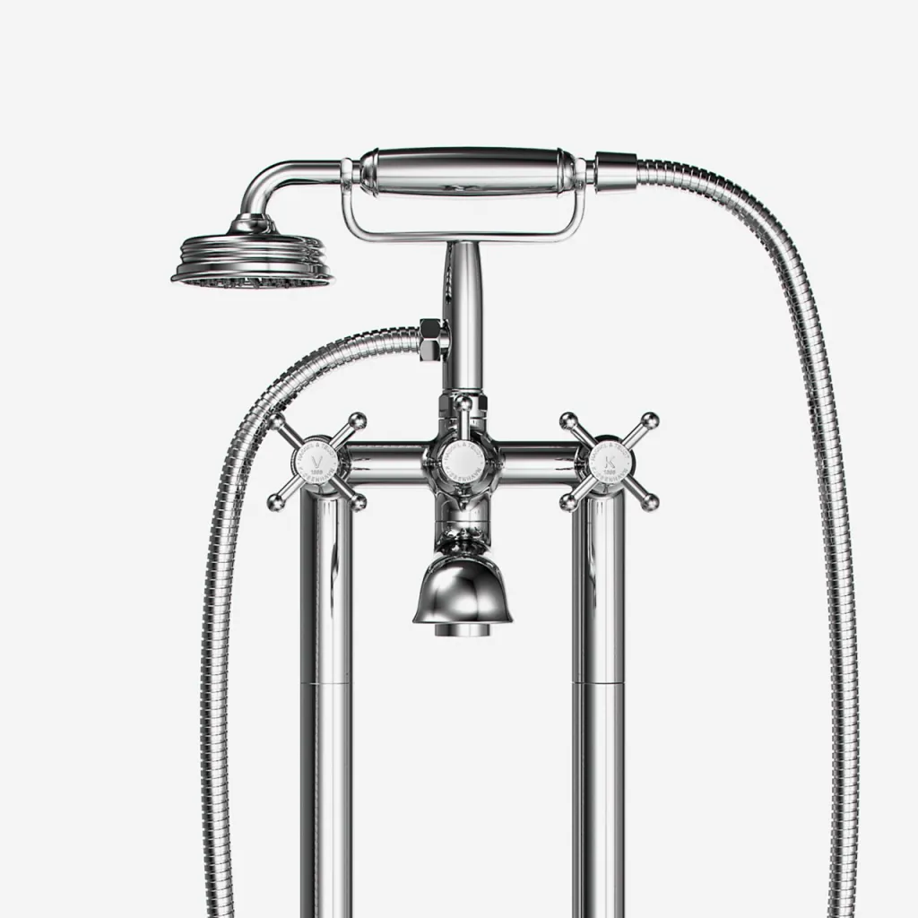 Hassel&Teudt HBK702 - Freistehende Wannenarmatur, Chrom