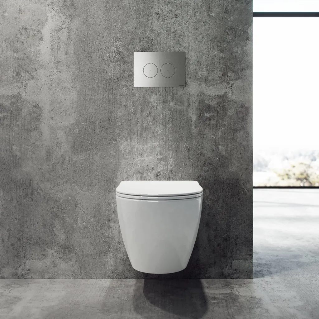 Dodo PD18 - Toilette aus weißem Porzellan mit Vortex-Spülung + EasyClean-Beschichtung