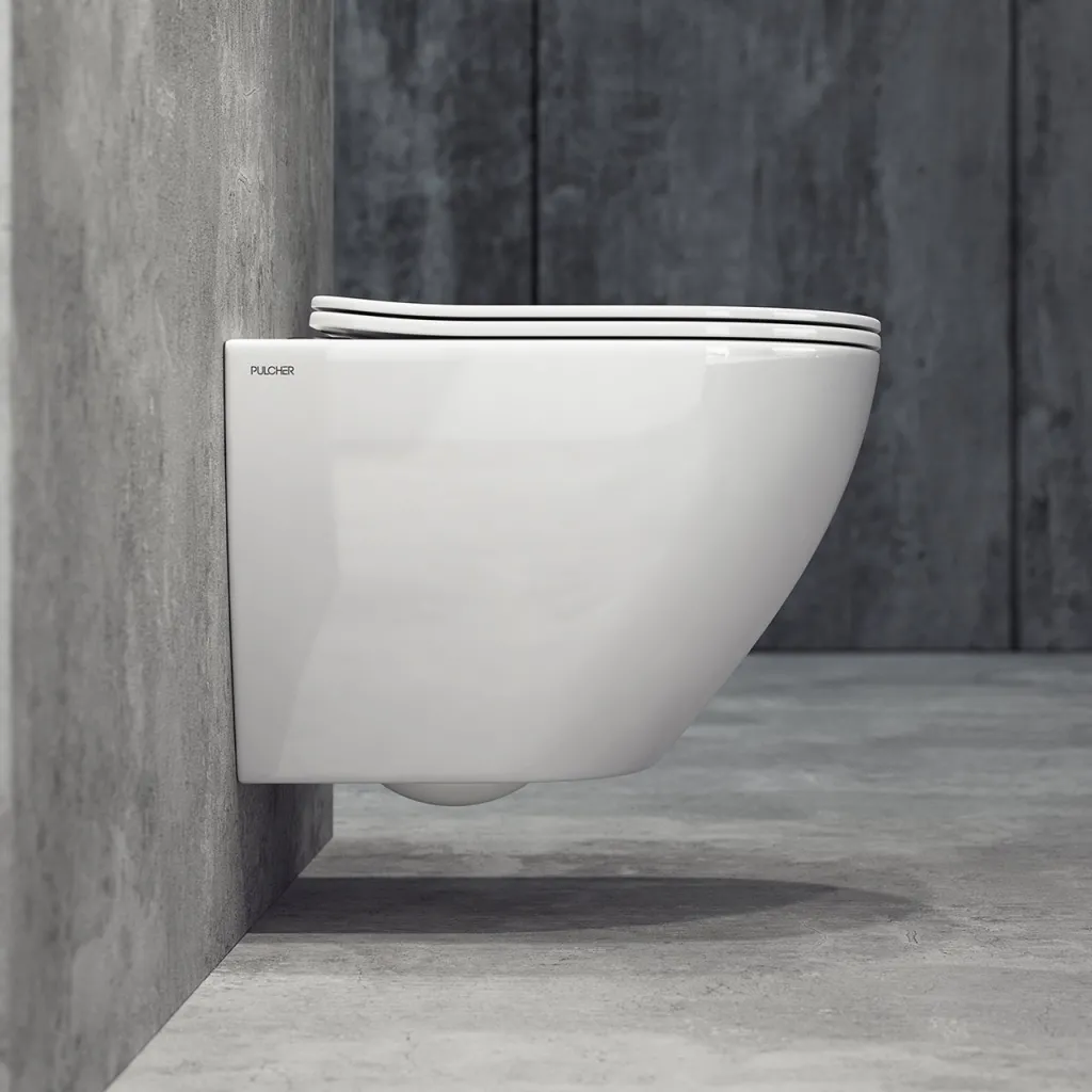 Dodo PD18 - Toilette aus weißem Porzellan mit Vortex-Spülung + EasyClean-Beschichtung
