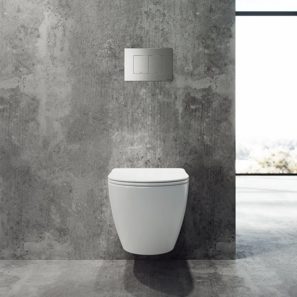 Dodo PD18 - Toilette aus mattweißem Porzellan mit Vortex-Spülung + EasyClean-Beschichtung
