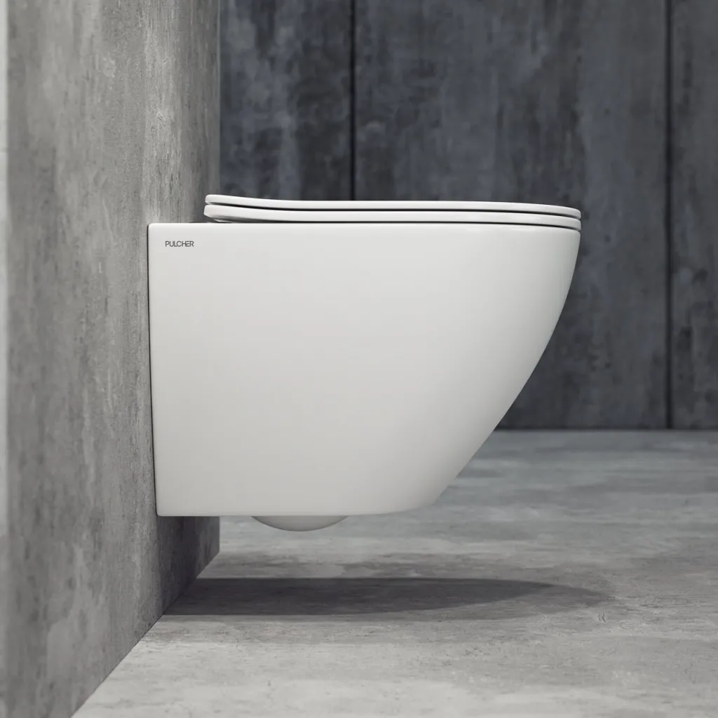 Dodo PD18 - Toilette aus mattweißem Porzellan mit Vortex-Spülung + EasyClean-Beschichtung