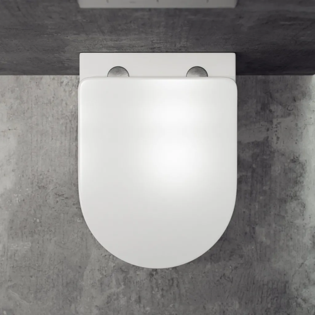 Dodo PD18 - Toilette aus mattweißem Porzellan mit Vortex-Spülung + EasyClean-Beschichtung