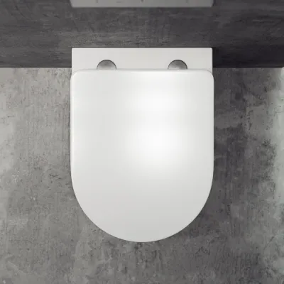 Dodo PD18 - Toilette aus mattweißem Porzellan mit Vortex-Spülung + EasyClean-Beschichtung