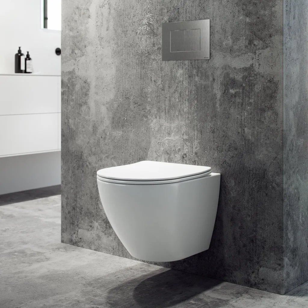 Dodo PD18 - Toilette aus mattweißem Porzellan mit Vortex-Spülung + EasyClean-Beschichtung