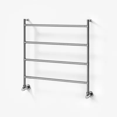 Vetro Nostromo 482/4 - 80x80, Handtuchhalter auf Wasserbasis, gebürsteter Stahl