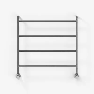 Vetro Nostromo 482/4 - 80x80, Handtuchhalter auf Wasserbasis, gebürsteter Stahl