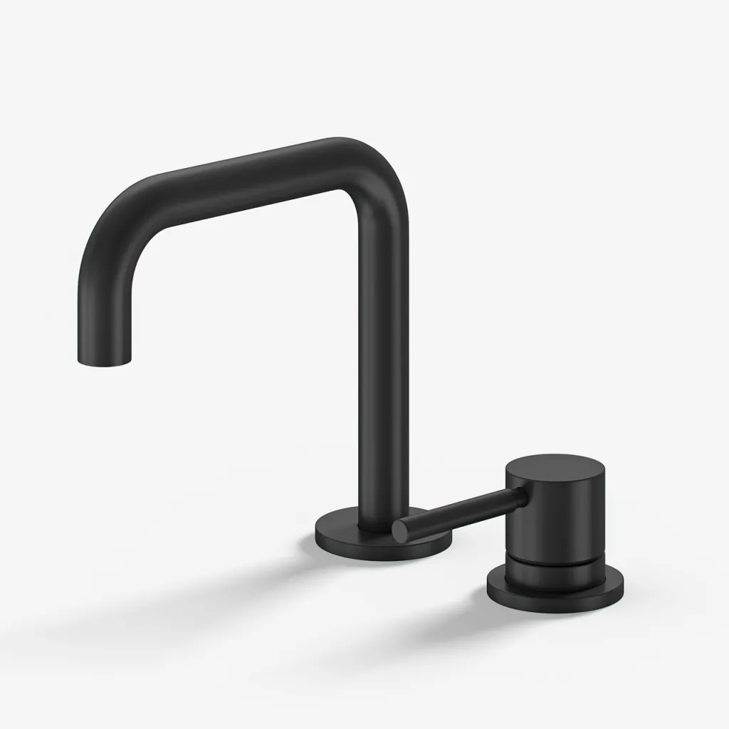 Semplice SHV405 S02 - Waschtischarmatur mit festem Auslauf, Mattschwarz
