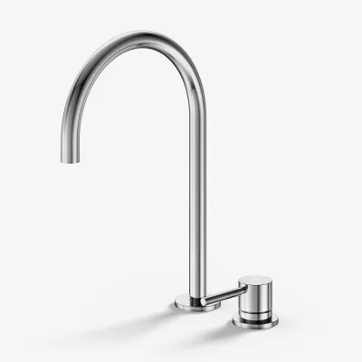 Semplice SHV405 S03 - Küchenarmatur mit schwenkbarem Auslauf (Ø 0), Chrom