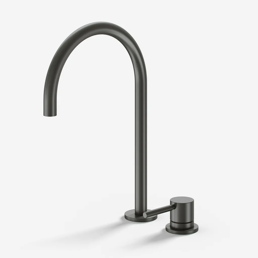 Semplice SHV405 S03 - Küchenarmatur mit schwenkbarem Auslauf, PVD Matt Gun Metal