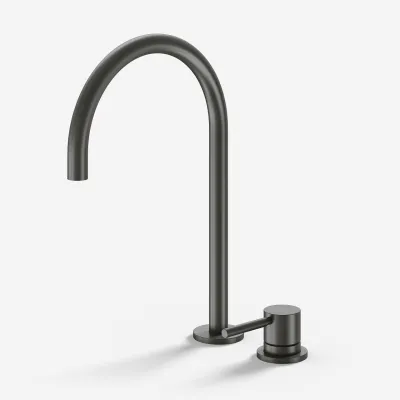 Semplice SHV405 S03 - Küchenarmatur mit schwenkbarem Auslauf, PVD Matt Gun Metal