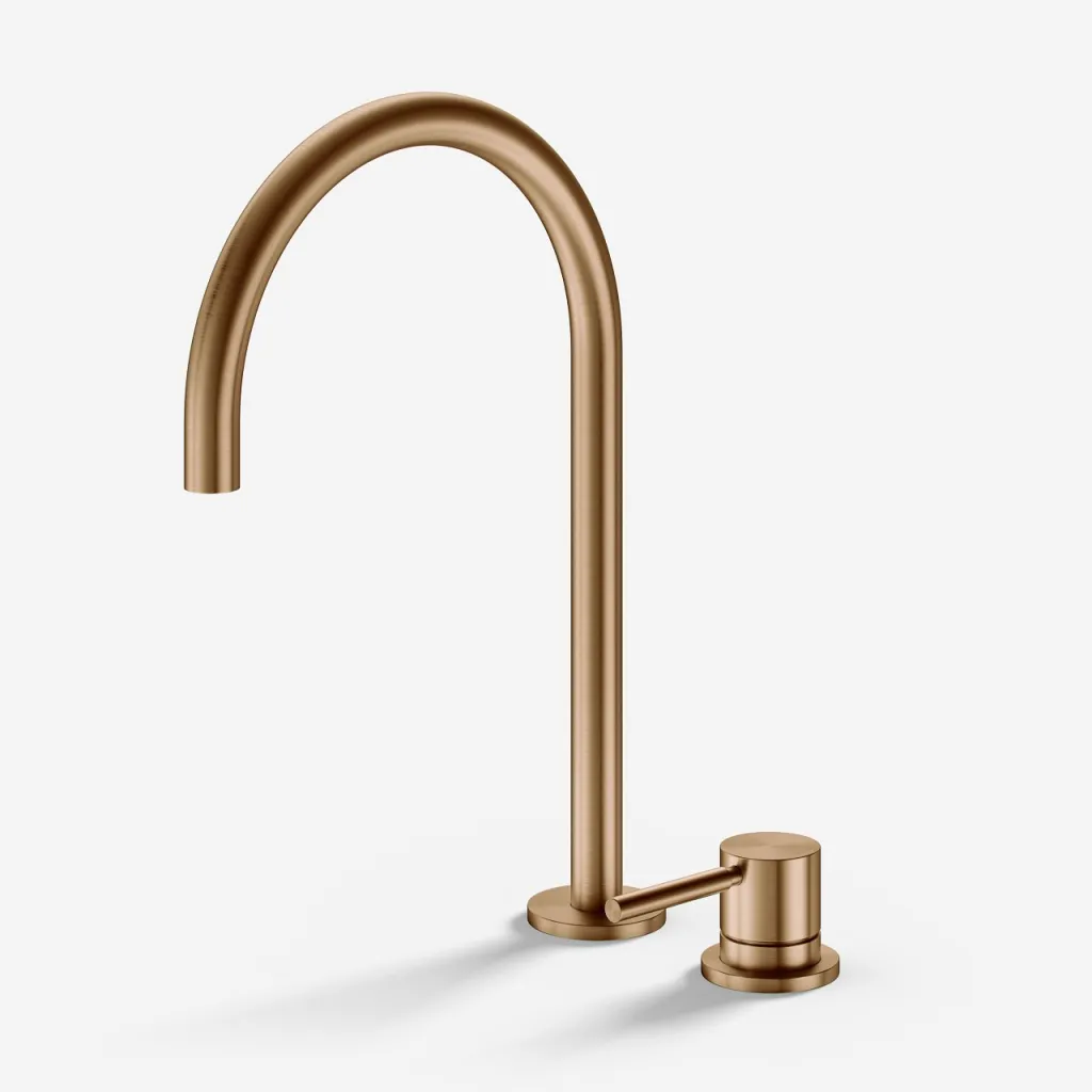 Semplice SHV405 S03 - Küchenarmatur mit Schwenkauslauf, PVD Brushed Copper