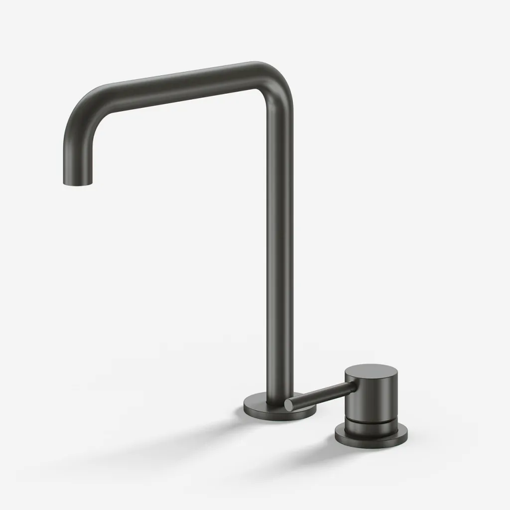 Semplice SHV405 S04 - Küchenarmatur mit Schwenkauslauf, PVD Matt Gun Metal