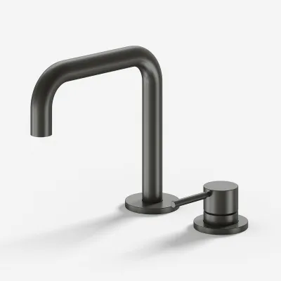 Semplice SHV505 S02 - Handwaschbeckenmischer mit festem Auslauf, PVD Matt Gun Metal
