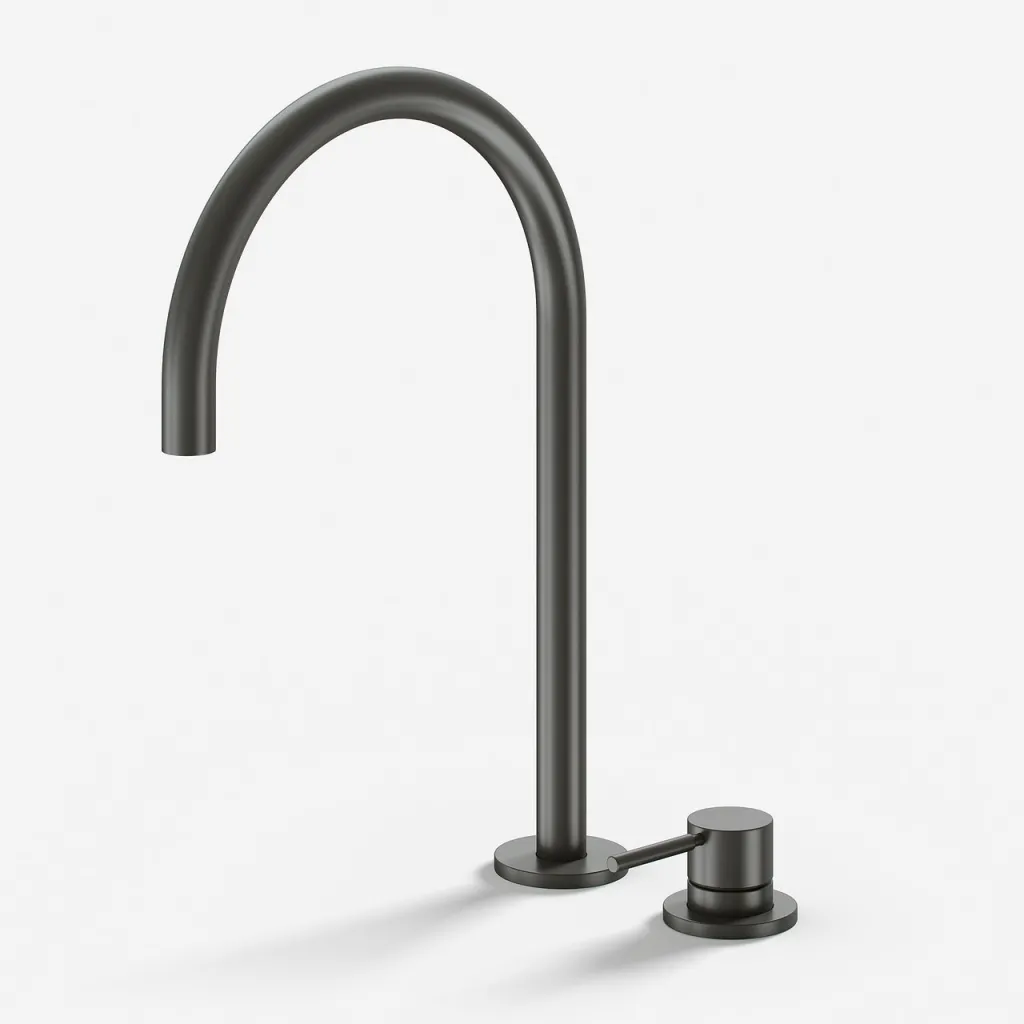 Semplice SHV505 S03 - Küchenarmatur mit Schwenkauslauf, PVD Matt Gun Metal