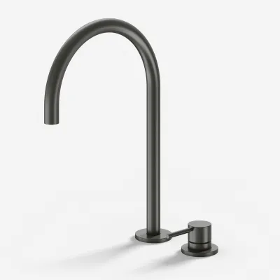 Semplice SHV505 S03 - Küchenarmatur mit Schwenkauslauf, PVD Matt Gun Metal