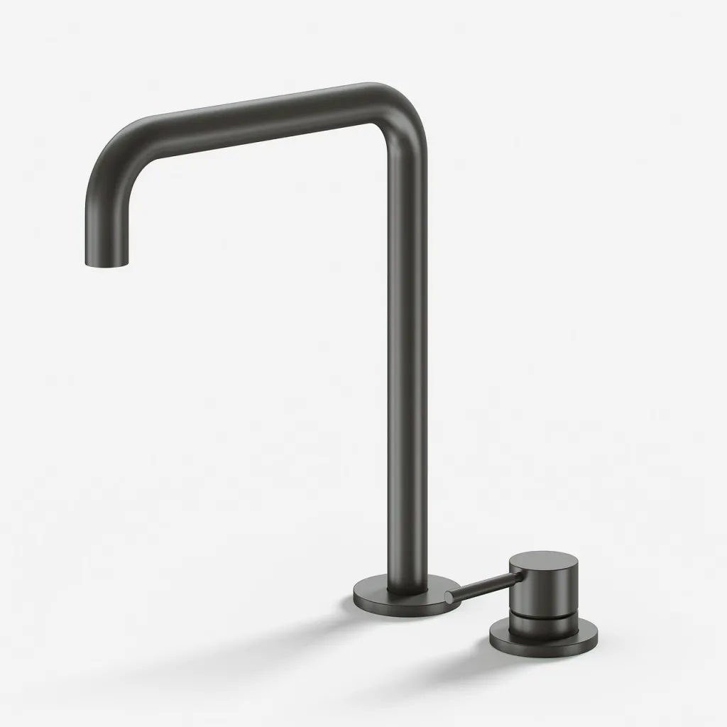 Semplice SHV505 S04 - Küchenarmatur mit Schwenkauslauf, PVD Matt Gun Metal