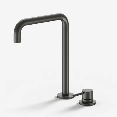 Semplice SHV505 S04 - Küchenarmatur mit Schwenkauslauf, PVD Matt Gun Metal