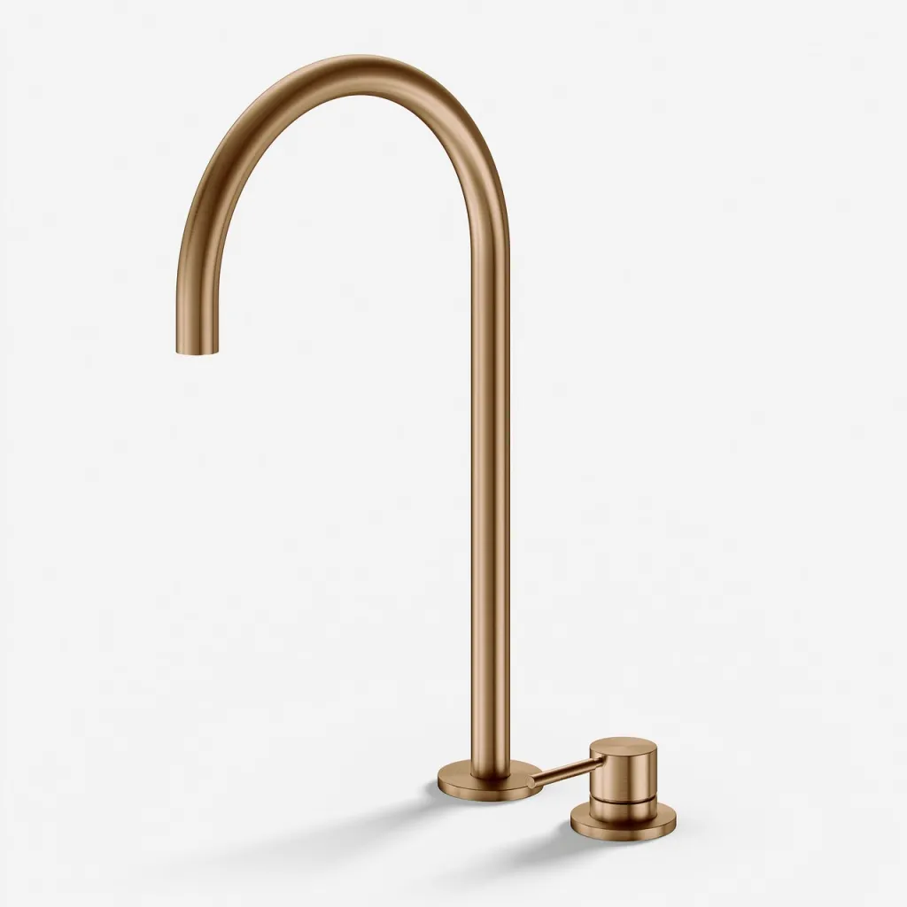 Semplice SHV505 S05 - Waschtischmischer mit festem Auslauf, PVD Brushed Copper