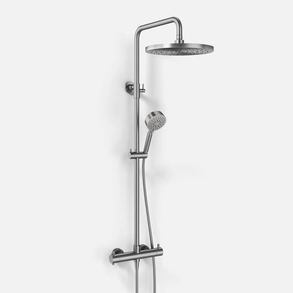 Classwell C900 - Thermostat-Set XL Rain DeLuxe Ø30 EasyClean, Edelstahl gebürstet
