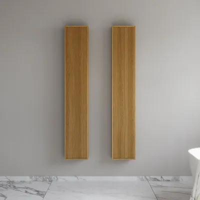 Noorwork NHC3117 - 30 x 16 x 170 cm, hoher Schreinerschrank aus Eiche natur 