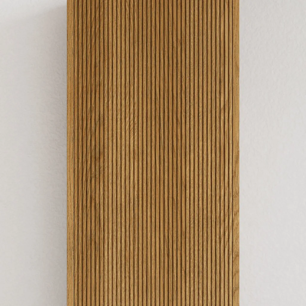 Noorwork NHC4317 - Schrank mit 2 Schubladen, 40 x 35 x 170 cm, Eiche natur 
