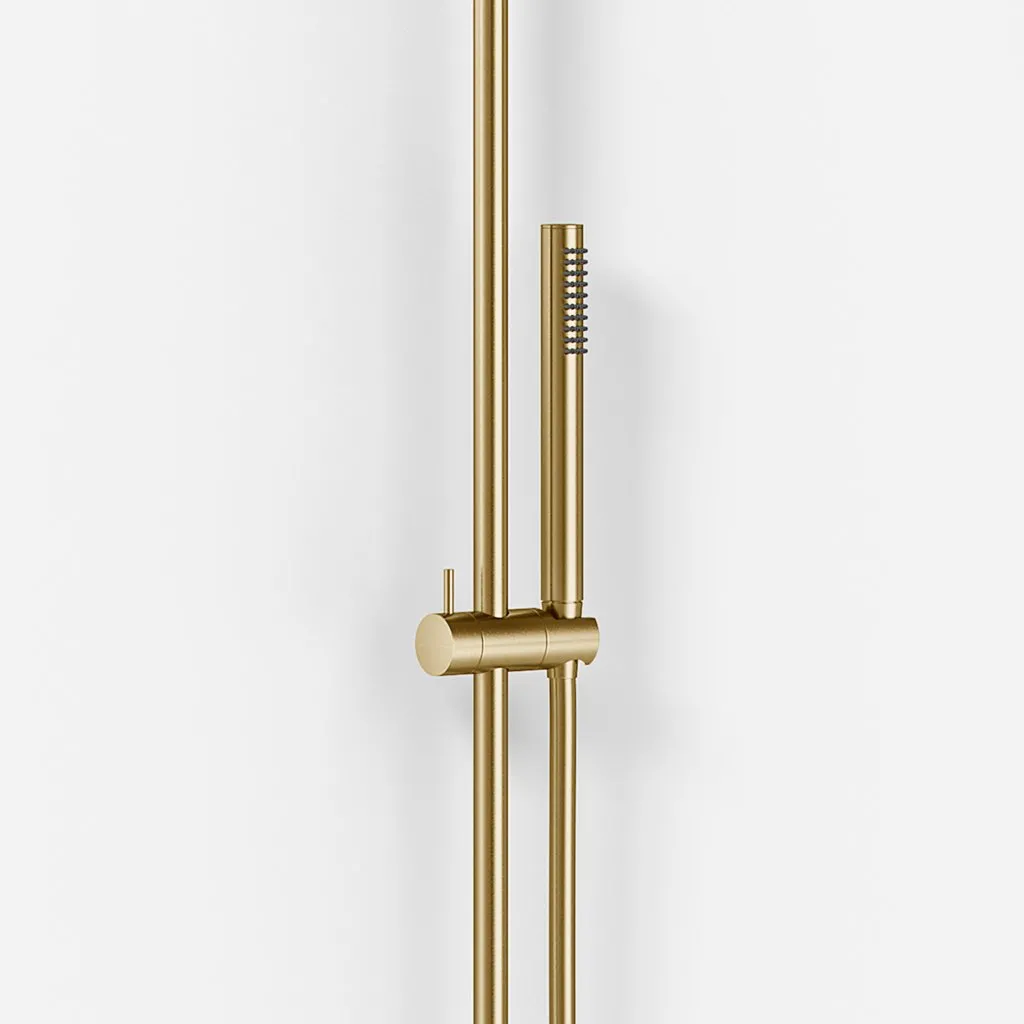Semplice SRL10 S03 - SmartTerm, Rain DeLuxe Ø30 cm, PVD-gebürstetes Messing