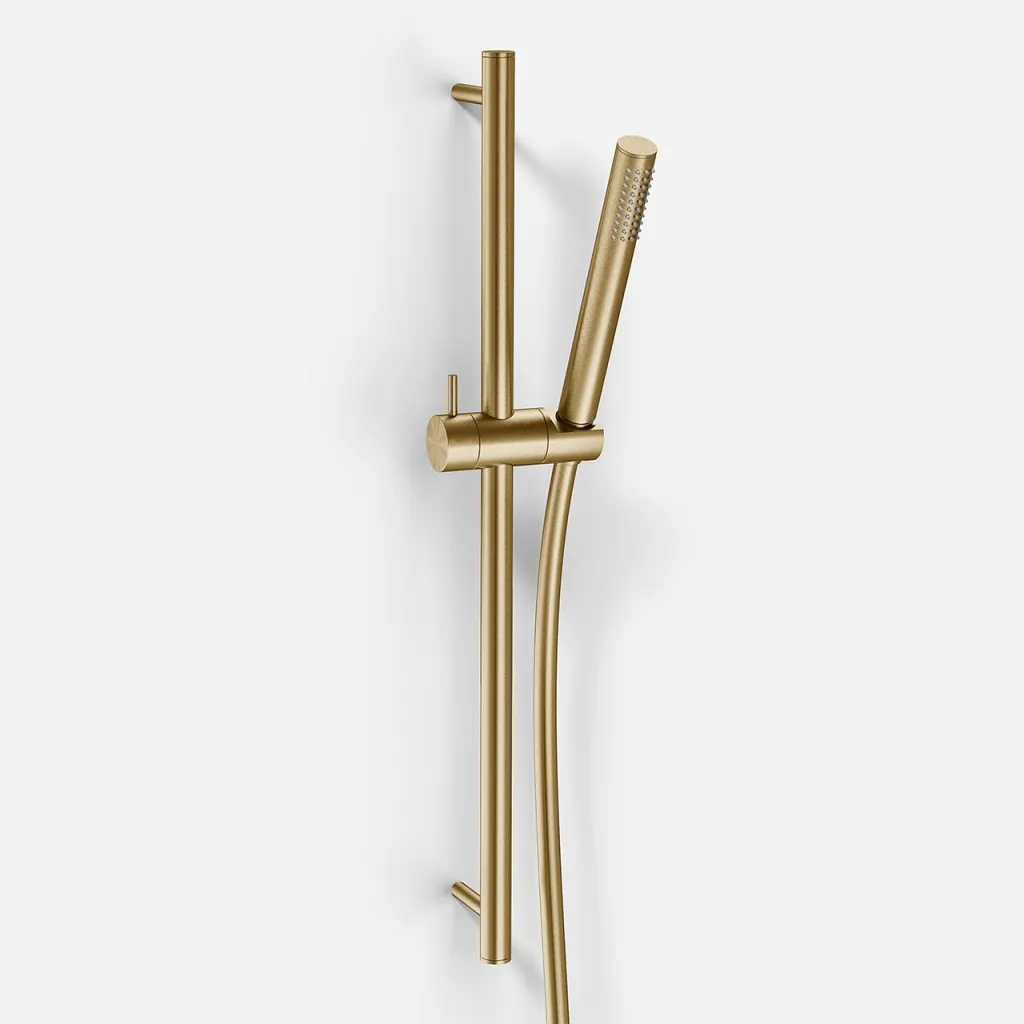 Semplice SSB570 S01 - Duschstangenset, PVD-gebürstetes Messing