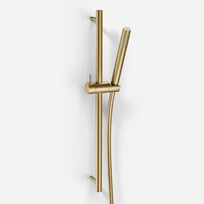 Semplice SSB570 S01 - Duschstangenset, PVD-gebürstetes Messing