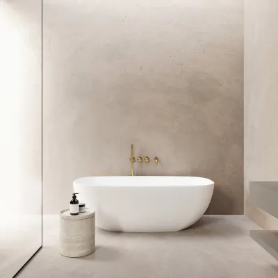 Semplice SBR801 S11 - Badewanne/Dusche, PVD-gebürstetes Messing