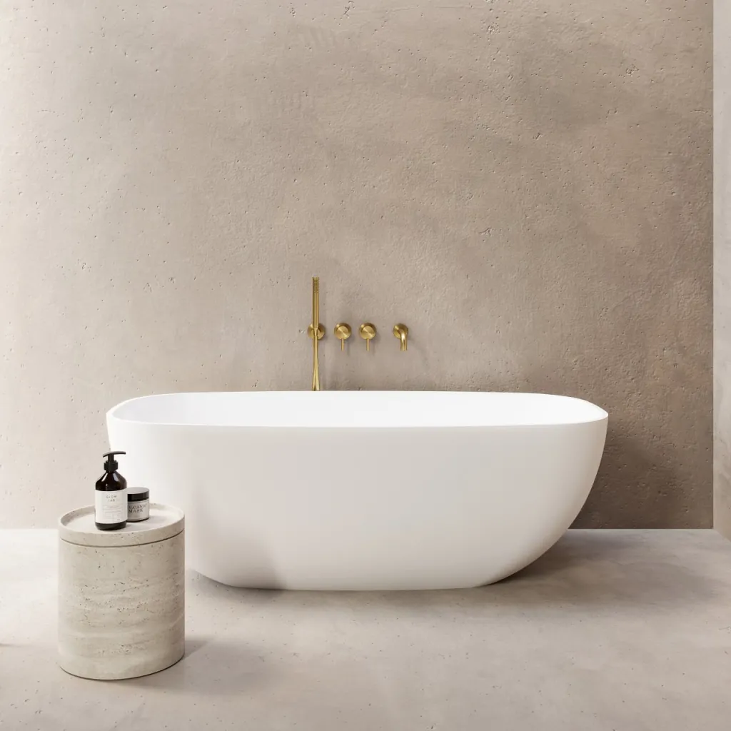 Semplice SBR801 S11 - Badewanne/Dusche, PVD-gebürstetes Messing