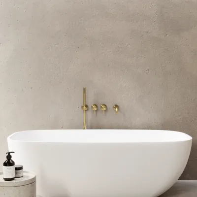 Semplice SBR801 S11 - Badewanne/Dusche, PVD-gebürstetes Messing