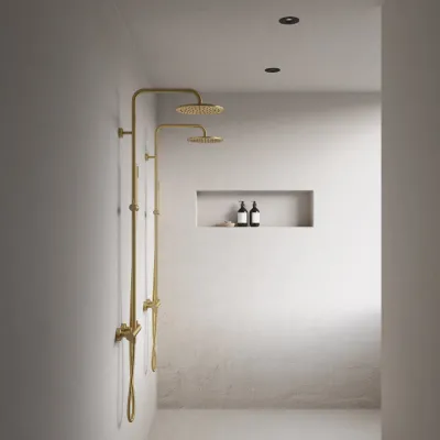 Semplice Rain DeLuxe SRL02 - SmartTerm Ø25 EasyClean, PVD gebürstetes Messing