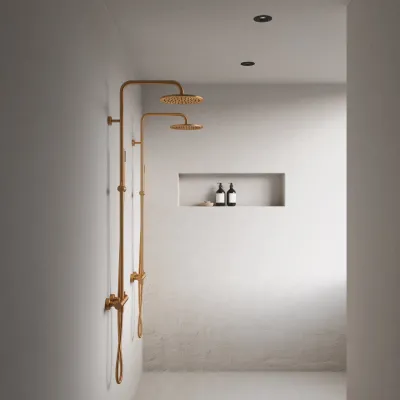 Semplice Rain DeLuxe SRL02 - SmartTerm Ø25 EasyClean, PVD gebürstetes Kupfer