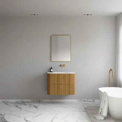 Noorwork 80 - Küchenschränke aus Eiche Natur inklusive mattweißer Corian®-Spültischplatte