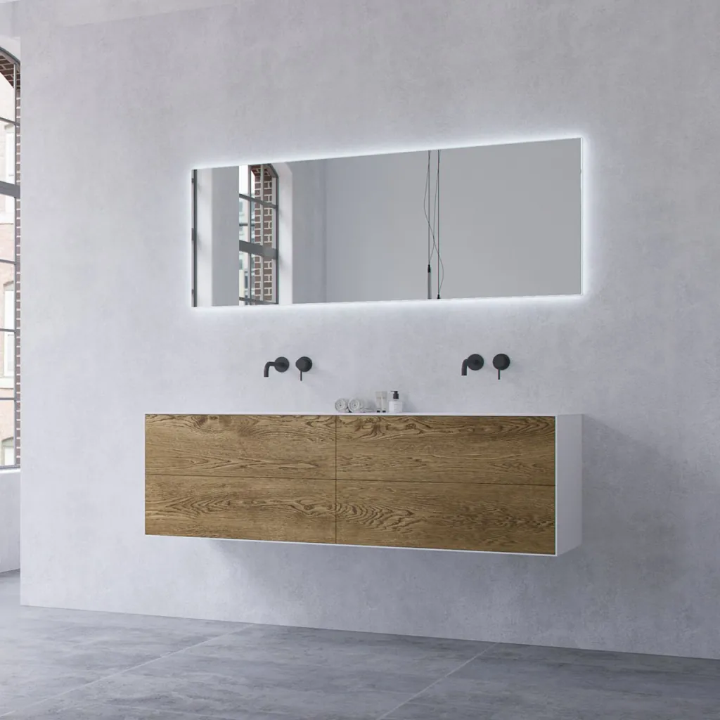 Copenhagen Chic 160D - Badezimmermöbel, MKII, Roh-Wildeiche