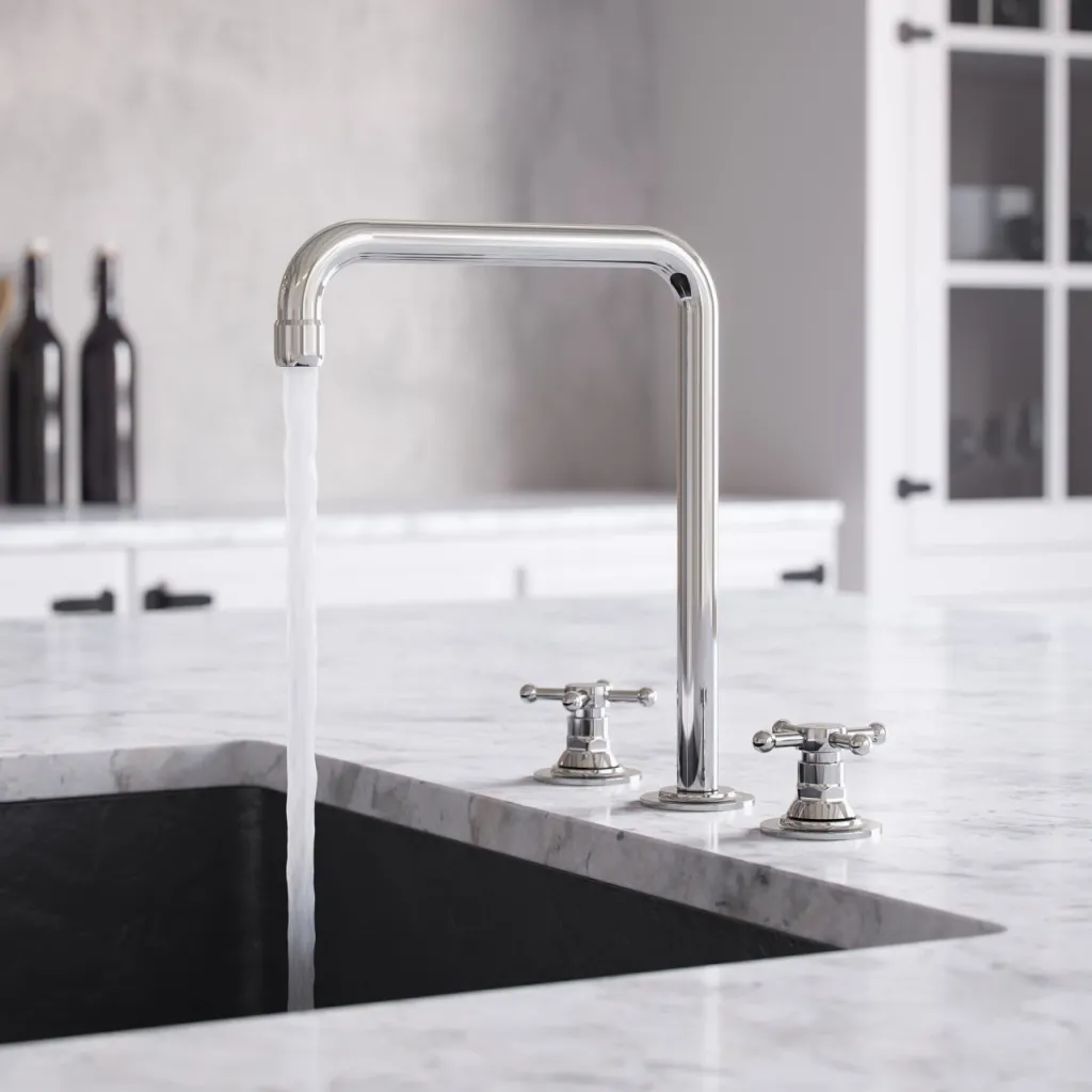 Hassel&Teudt HHV605 S06 - Küchenarmatur mit schwenkbarem Auslauf, Chrom