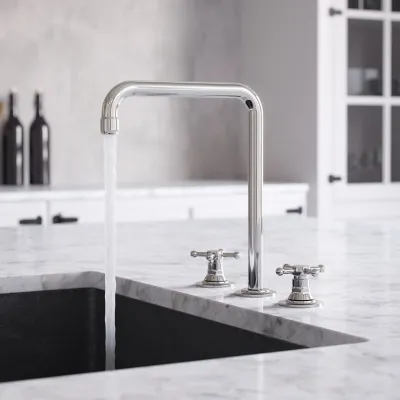 Hassel&Teudt HHV605 S06 - Küchenarmatur mit schwenkbarem Auslauf, Chrom