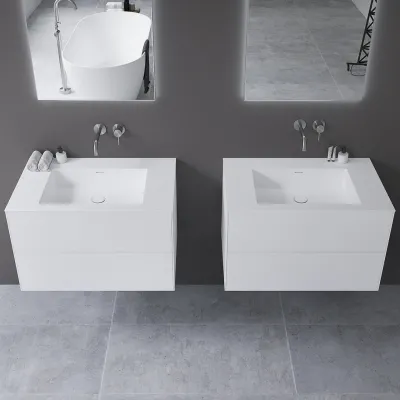Copenhagen Chic 80 - MKII Badezimmermöbel, Corian®, Mathvid