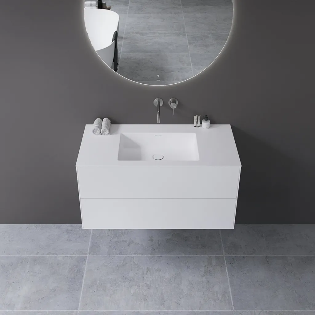Copenhagen Chic 100 - MKII – Badezimmermöbel, Corian®, Mathvid